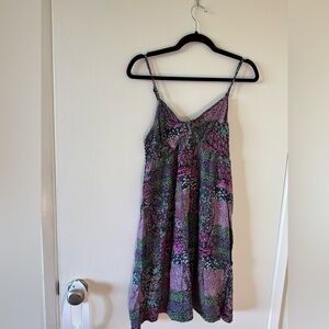 Vans Black and Pink Patterned Top